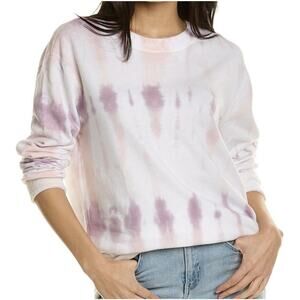 Michael Stars Women’s Celeste Tie Dye Terry Cloth Lined Sweatshirt Size S Boho